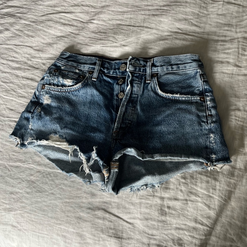 Agolde Denim Mini Shorts